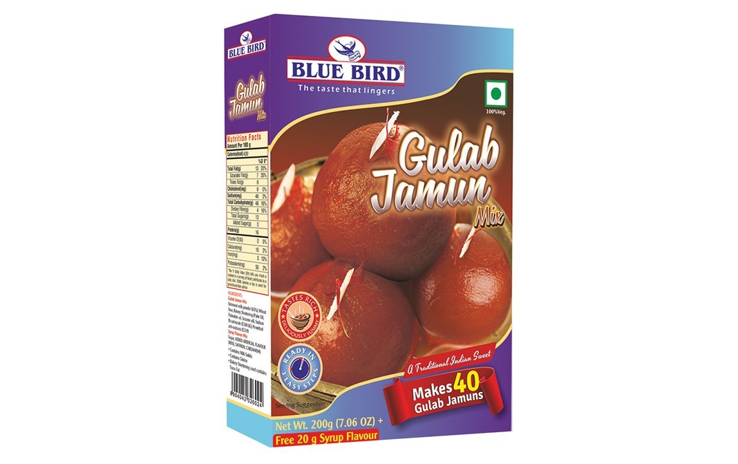 Blue Bird Gulab Jamun Mix    Box  200 grams